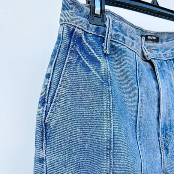 GRLFRND Monroe Catching Feelings Light Wash Seam Crop Mid-Rise Jeans Size 29 - Picture 4 of 11